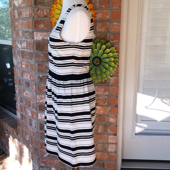 J. Crew Villa Striped Black Tank Summer Dress - Picture 4 of 8